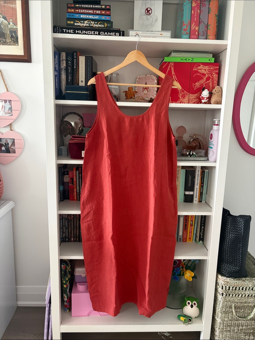 BNWT L f market size 10 red shift dress